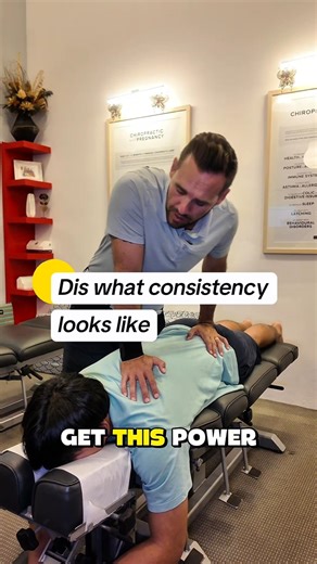 15-year-old athlete keeping his spine at peak performance! WhatsApp 94876011 for assessment @ $138