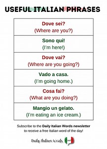 Useful Italian phrases! 🇮🇹 #dailyitalianwords #italianoperstranieri #italianoonline #italianteacher #italianlanguagecourses #italianlanguage #learnitalianlanguage #learnitalianonline #learnitalian | Daily Italian Words