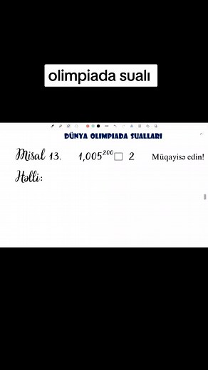 #olimpiada #buraxilisimtahani #Riyaziyyat #matholympiad ##maraglisuallar