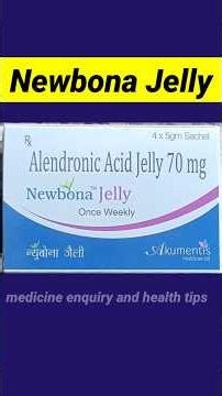 Newbona Jelly how to use || Alendronic acid 70mg | #alendronicacid #shorts #shortsvideo #shortsfeed