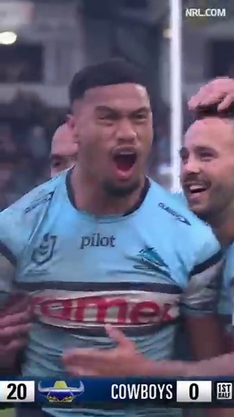 Ronaldo Mulitalo Tries in Cronulla-Sutherland Sharks vs North Queensland Cowboys