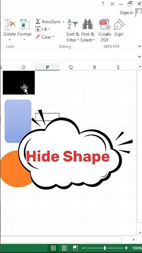 How to Hide & Unhide Shapes in Excel | Easy Shape Management Trick