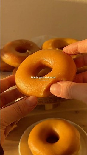 Maple glazed donuts 🥰