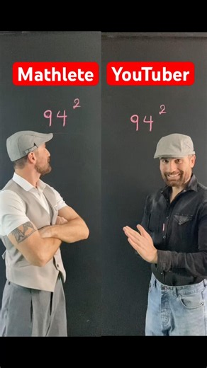 Mathlete or YouTuber? #math #mathtricks #mentalmath