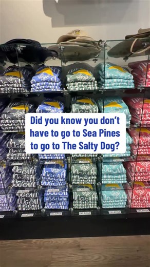 Want Salty Dog merch without going into Sea Pines? The Salty Dog T-Shirt Factory at the @tangeroutletshiltonhead is an easy Hilton Head shopping stop for tees, hats, and souvenirs. Save this for your next trip. | Hilton Head Livin