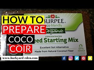 How to prepare coco coir bricks