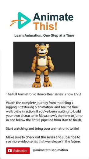 The full Animatronic Horror Bear series is now LIVE!