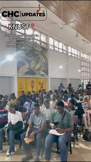 Fresher’s in KNUST have reported to their various halls of residence and are going through the registration process. #KNUSTFreshersArrival #KNUST #CampusHypeCrew🇬🇭