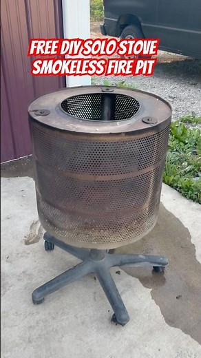 Free DIY Solo stove smokeless fire pit #fire #solostove #diy