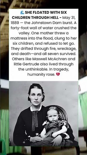 🌊😢 She Floated With Her Six Children Through Hell