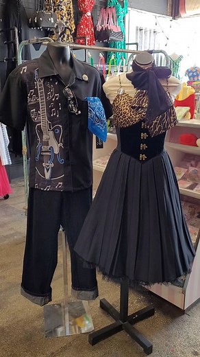 2K views · 10K reactions | Random Style Challenge! We pick a random button to serve as inspiration for a look using only what we can find at our shop, Abernathy's. #random #randomstylechallenge #abernathys #shopabernathys #rockabilly #johnnybravo #bettiepage | Abernathy's | Facebook