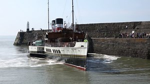RAW VIDEO: Paddle steamer PS Waverley spotted in Porthcawl 3/3