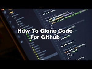 How To Clone Code For Github