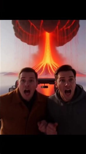 Brave Polar Bear Saves Tourists from Exploding Volcano! 🔥🐻‍❄️