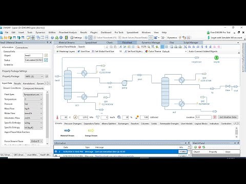 Extractive Distillation of Methanol-Acetone mixture and its sensitivity analysis using DWSIM