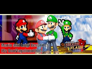 SSF2 Mods Showcase: Mario and Luigi Resprites (by DonVagabund000)