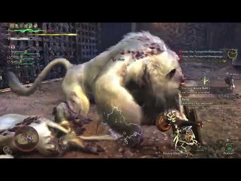 Sword and Board vs. 3 Tempered Blangonga