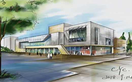 【procreate】【建筑手绘】ipad快速表现建筑效果图