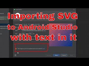 [Solved] Importing SVG to Android Studio with text in it