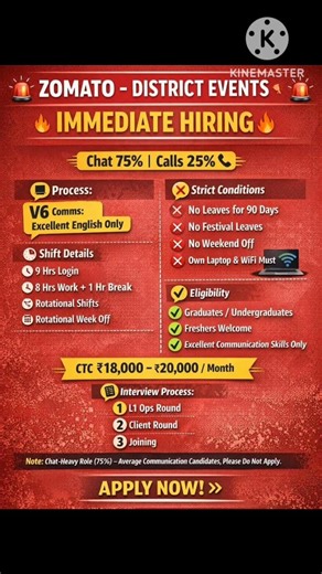Zomato Immediate Hiring 😱 Chat Process Job | Freshers Apply