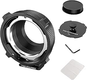 PL-L Lens Mount Adapter for PL Mount Lens Compatible with L Mount Cameras-Panasonic S1 S1R S1H S5/Leica SL SL2 CL TL/Sigma FP DLSR ，Matte Black, with Two caps
