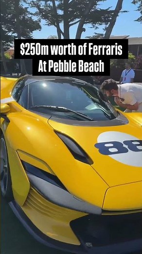 $250 MILLION Ferrari Collection at Pebble Beach - INSANE!