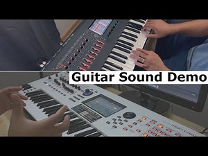 Roland Fantom vs Yamaha Montage - Guitar Sound Demo