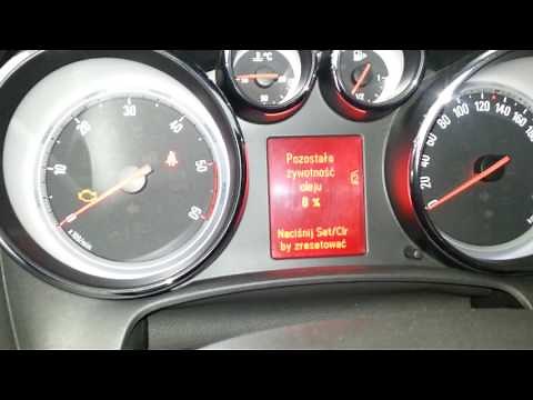 Kasowanie informacji o wymianie oleju Opel Astra J