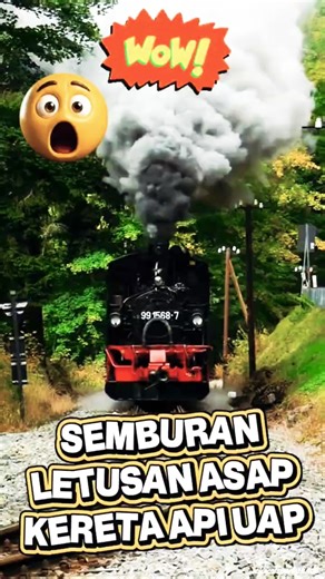 WAOW! DASHATNYA KEPULAN ASAP! Kereta Api Uap Tua Bergemuruh!