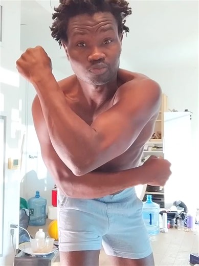 Leh-Boy Flexing Muscles 😂