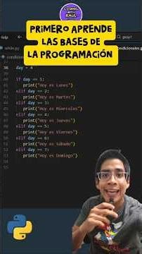 De JavaScript a Python: switch vs match 🧠🐍 Comenta PYTHON y #programacion #python #bases #coding