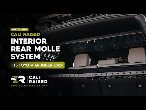 How to Install the Full MOLLE System on the 2025 Toyota 4Runner | Cali Raised Gear Mounting Kit