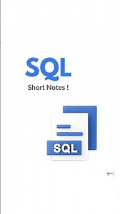 SQL Short Notes !
