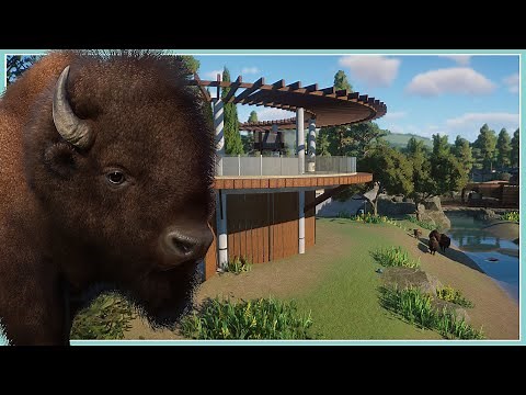 American Bison Habitat - River Rock Zoo | Planet Zoo Speed Build