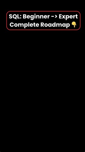 Sql Beginner - Expert Complete Roadmap🔥#sql #sqlserver #beginners #basic #advanced #explore #viral