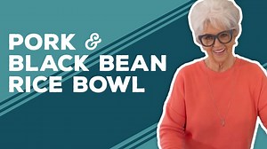 I'm cleanin' out my refrigerator and using up some leftovers to make a wonderful Pork & Black Bean Rice Bowl. Tune in and then click here for the recipe: https://www.pauladeen.com/recipe/pork-black-bean-rice-bowl/ | Paula Deen