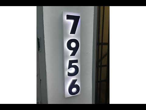 Amazing House numbers internally illuminated easy to install. Buy at www.advancedmultisignstore.com
