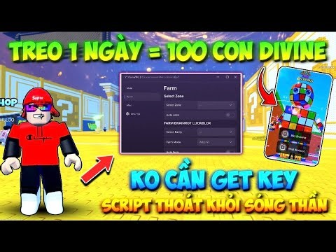 Cách hack thoát khỏi sóng thần script *NO KEY* tự động nhặt brainrot, lucky block, mở khóa tường vip