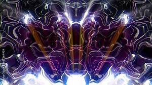 Luminous liquid dimensional light effect on motion background Video Art VJ Loop