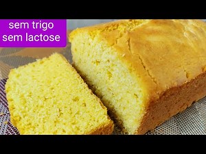 SEM TRIGO SEM LEITE Misture e coloque para assar/❤pão rápido de fubá