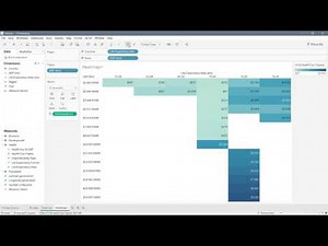 How to create Heatmap in Tableau