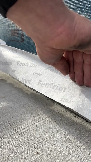 Effective Air Sealing Detail with Siga Fentrim Tape