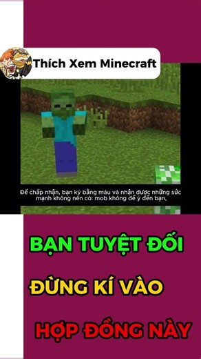 YOU ABSOLUTELY SHOULD NOT SIGN THIS CONTRACT IN MINECRAFT #minecraft #Likeswatchingminecraft