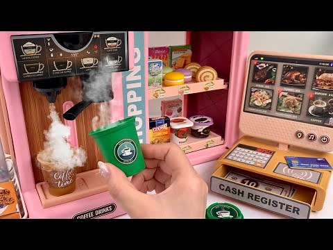 [🐰toy asmr🐰] Coffee Machine Cash Register PlaySet ASMR Satisfying with Unboxing | Review Toys