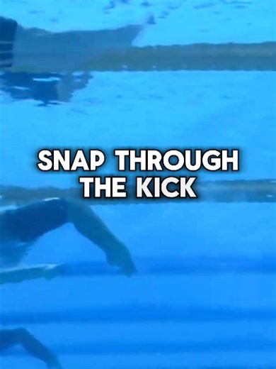 Most teams “work on underwaters,” but very few teach swimmers to finish the kick. Watch this underwater kicker. The feet are moving so fast and snapping through so aggressively that you can see the turbulence in the water. You can literally watch how hard he’s moving the water by how he throws the air bubbles that traveled down from his nose. That’s what we want: Fast feet A hard snap at the end of the kick A clear “throw” of the water If the feet move slowly or just slide through, there’s almos