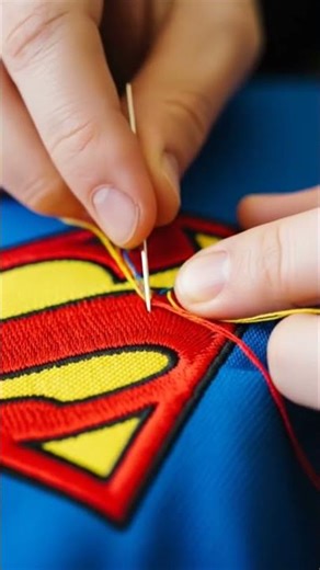 Sewing a Vibrant Superman Logo #DreamScreenAI