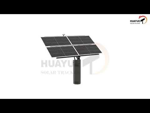 Compact dual-axis solar tracker