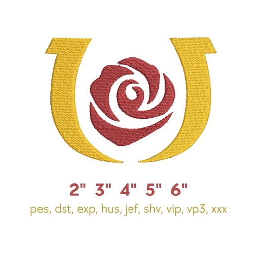 Kentucky Derby Rose Embroidery Design | Machine Embroidery File (digital Download) - Etsy