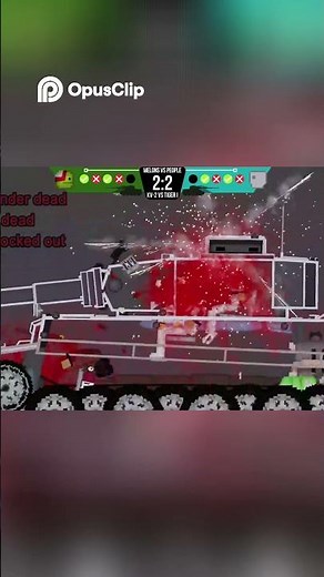 The FINAL Tiebreaker! Melons vs Humans Tank tournament - People Playground #destruction #tankbattle
