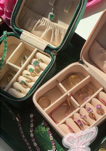 Bold emerald 💚 or playful pink 💗Witch energy are you channeling?✨ #wiked #elphaba #glinda #fyp #finejewelry